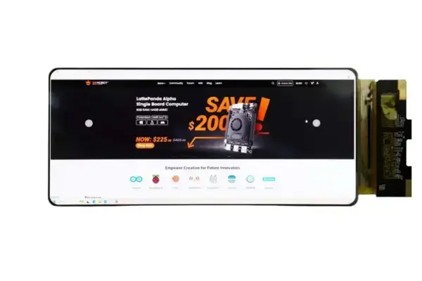 Display AMOLED Flexível de 6,7" oferece resolução 2.4K e 450 nits de brilho