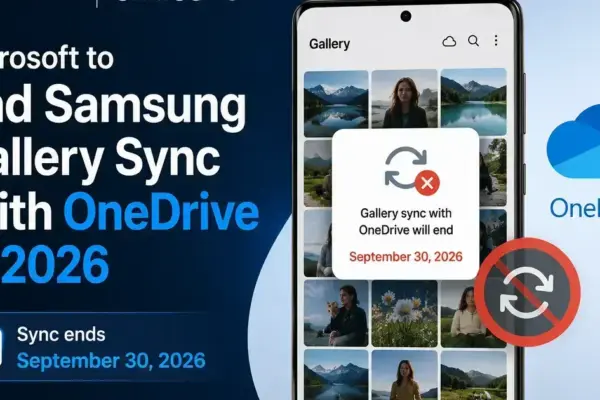 Fim da Sincronização do Samsung Gallery com OneDrive em 2026: Prepare-se