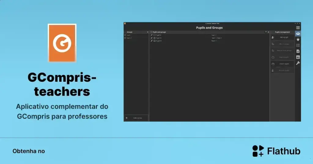GCompris-teachers chega ao Flathub e facilita aulas com o GCompris
