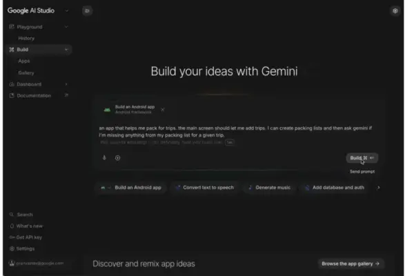 Google AI Studio agora cria apps Android e Android Studio facilita portabilidade iOS