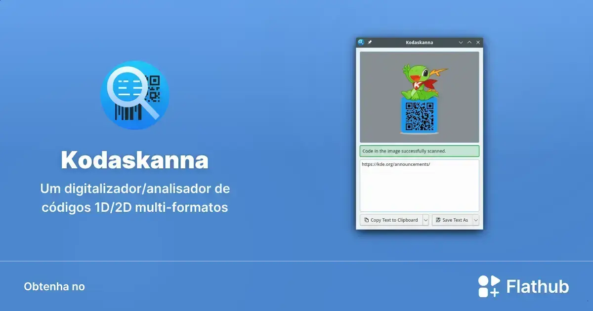 Kodaskanna chega ao Linux para ler QR codes e códigos de barras 1 Kodaskanna chega ao Linux para ler QR codes e códigos de barras