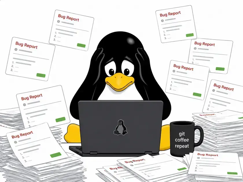 Linux enfrenta sobrecarga com relatórios de bugs gerados por IA