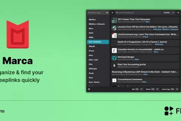 Marca chega ao Linux no Flathub para organizar links e deeplinks