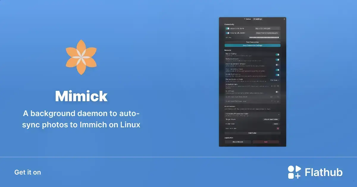 Mimick chega ao Linux para sincronizar fotos com o Immich em tempo real 1 Mimick chega ao Linux para sincronizar fotos com o Immich em tempo real