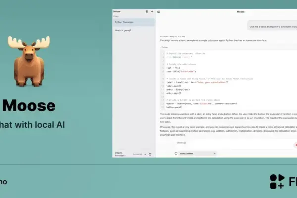 Moose chega ao Linux e simplifica o chat com IA local via Ollama