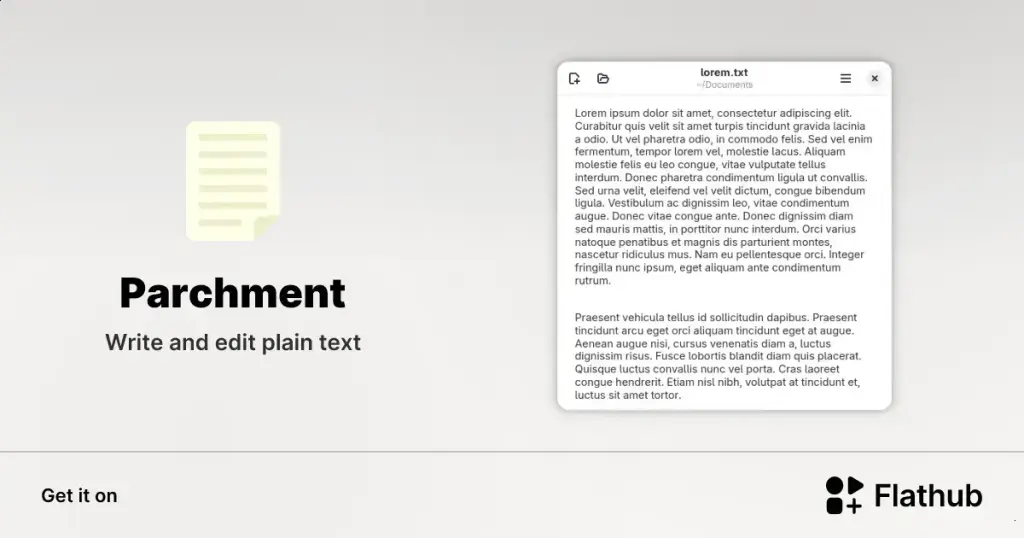 Parchment chega ao Linux como editor leve e sem distrações