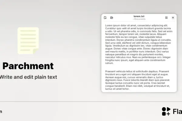 Parchment chega ao Linux como editor leve e sem distrações