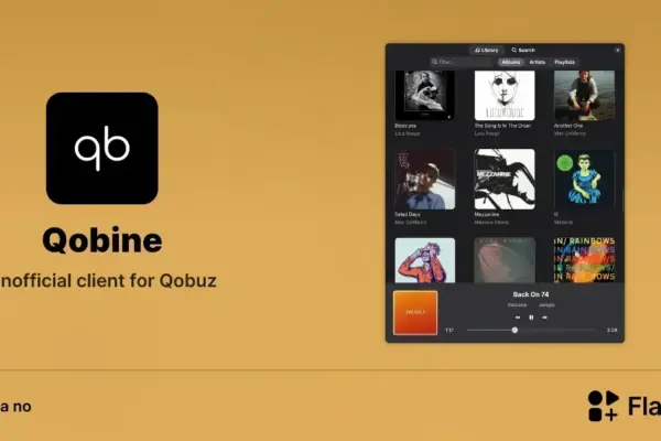 Qobine chega ao Linux como cliente informal do Qobuz via Flatpak
