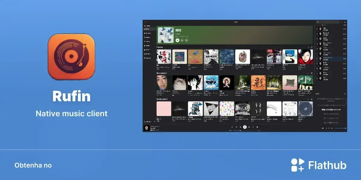 Rufin chega ao Linux com foco em música local e streaming 1 Rufin chega ao Linux com foco em música local e streaming