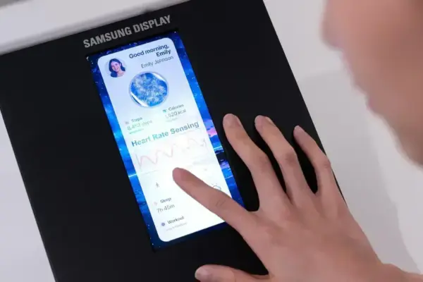 Samsung revela displays OLED revolucionários com cores intensas e sensores de saúde
