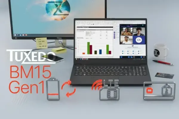 TUXEDO BM15: Laptop Linux Reparável e Seguro para Negócios