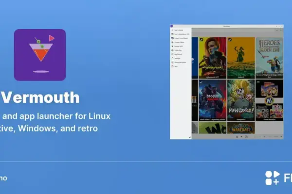 Vermouth chega ao Flathub como launcher gamer para Linux