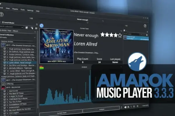 Amarok 3.3.3: correções importantes para reprodução e layout no player KDE