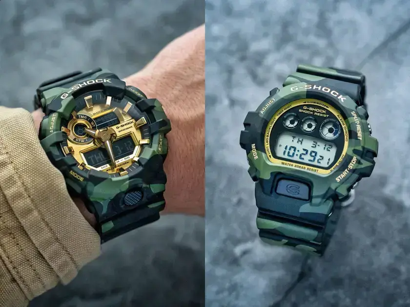 Coleção Bold Camo da Casio G-Shock chega ao Reino Unido com modelos clássicos