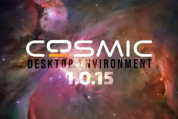 COSMIC Desktop 1.0.15 corrige falhas em jogos, tray icons e Bluetooth