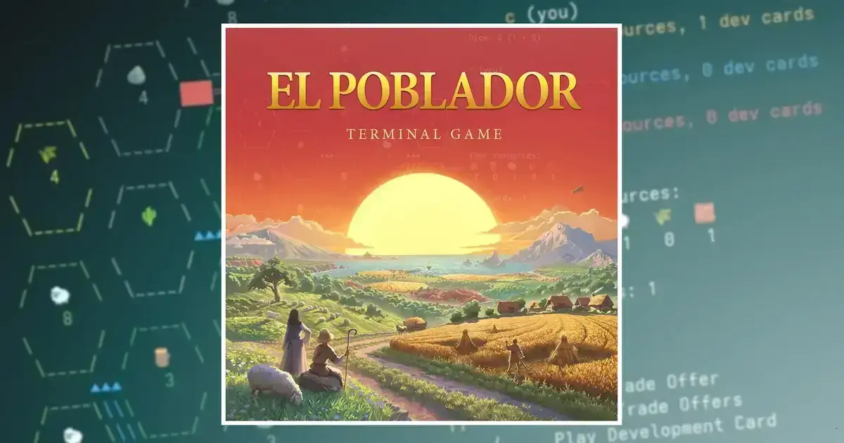 El Poblador traz Catan para o terminal em uma TUI jogável 1 El Poblador traz Catan para o terminal em uma TUI jogável