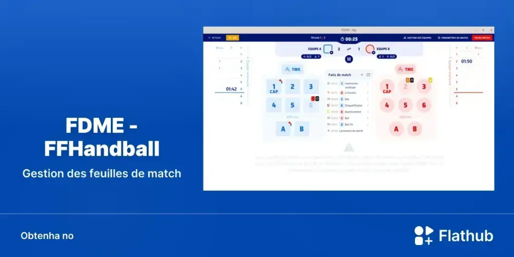FDME - FFHandball chega ao Linux via Flathub com gestão oficial