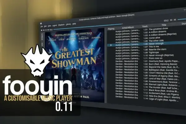 Fooyin 0.11 traz rádio online e melhorias ao player musical QT no Linux
