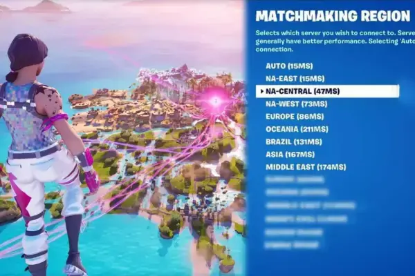 Fortnite testa novos servidores em várias regiões para melhorar o ping