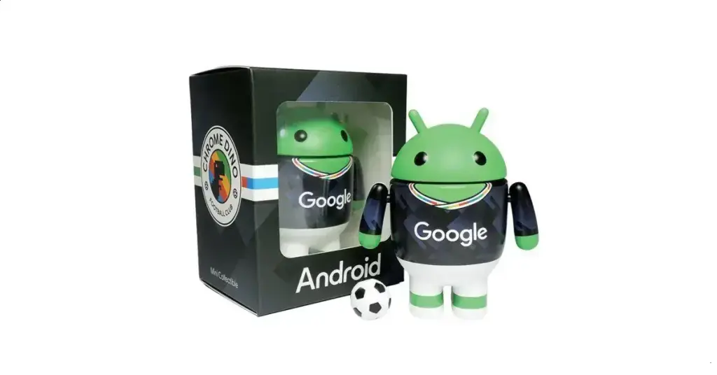 Google lança figurine Chrome Dino FC para celebrar Copa do Mundo 2026