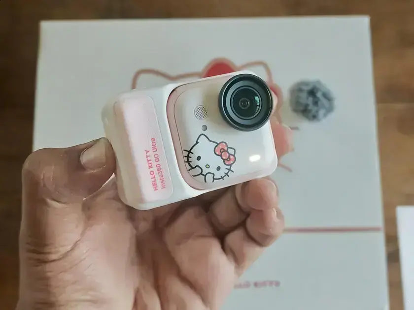 Insta360 lança edição limitada Go Ultra Hello Kitty com 200 minutos de bateria