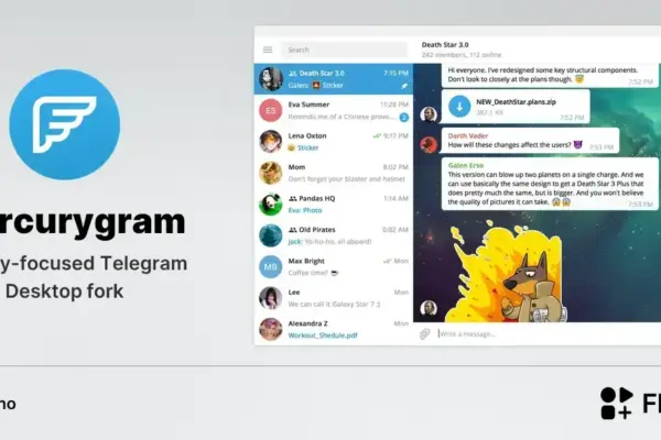 Mercurygram chega ao Linux com chats secretos e foco em privacidade