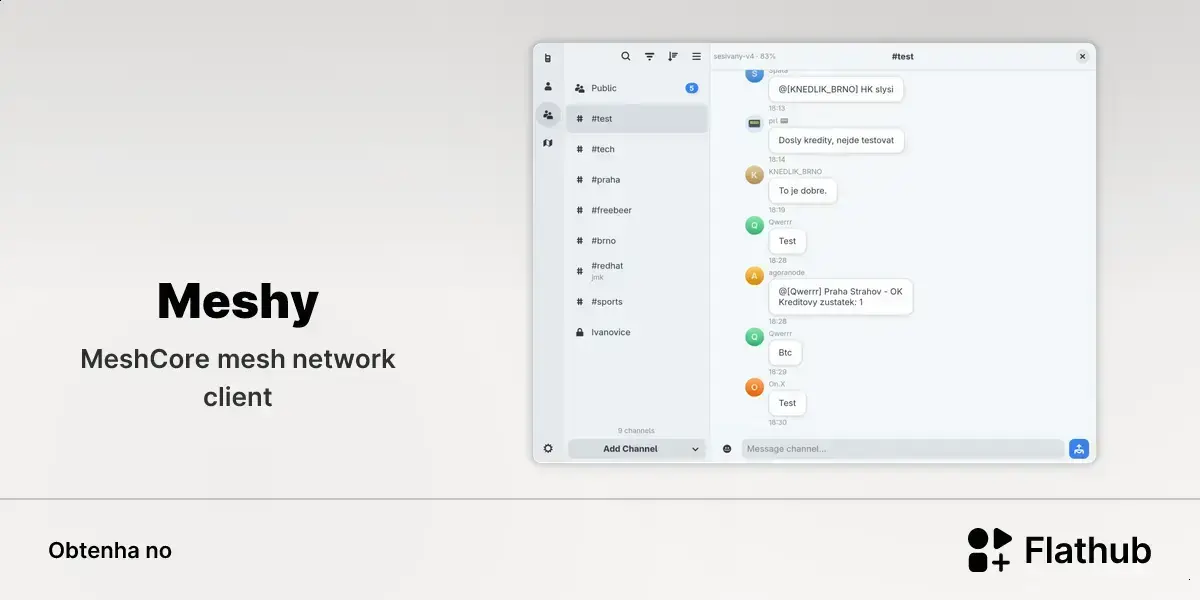 Meshy chega ao Linux para redes MeshCore com Bluetooth e USB 1 Meshy chega ao Linux para redes MeshCore com Bluetooth e USB