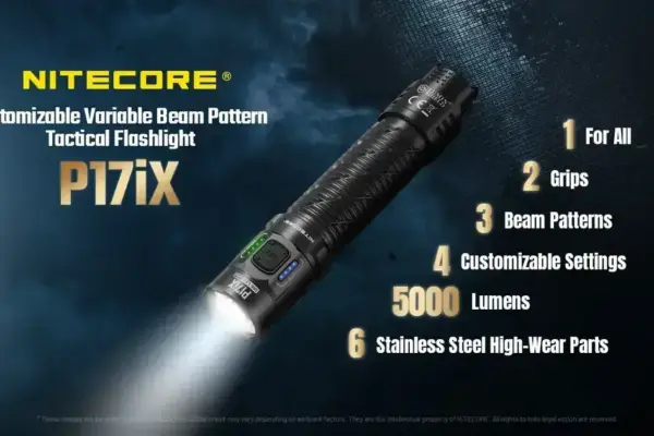 Nitecore P17iX: Nova lanterna compacta EDC com 5.000 lumens à venda