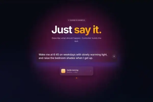 Nova função de IA no app Controller para HomeKit facilita automação natural