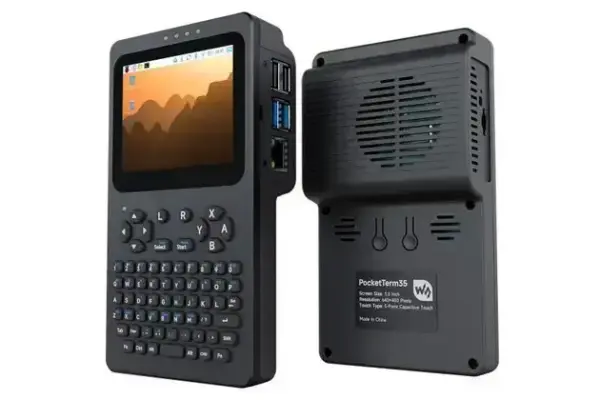 PocketTerm35 leva o Raspberry Pi 4 e 5 para um terminal portátil