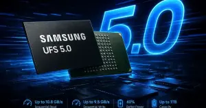 Samsung lança UFS 5.0: armazenamento com mais que o dobro da velocidade atual