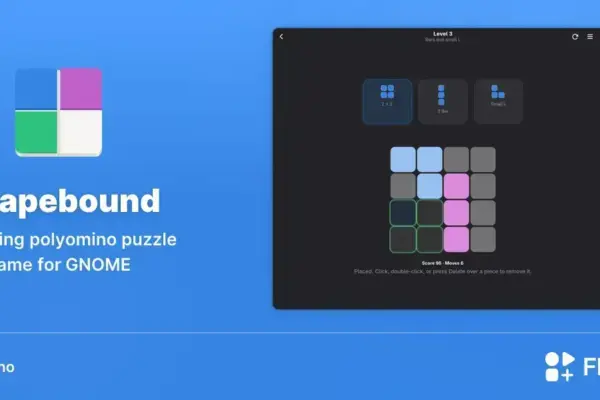 Shapebound chega ao Linux com puzzle relaxante e níveis gerados