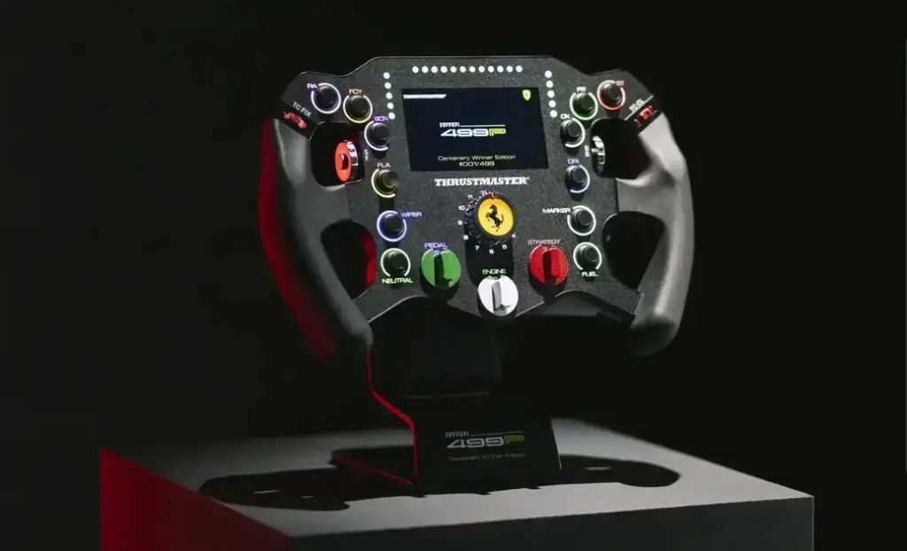Thrustmaster lança volante 1:1 Ferrari 499P para sim racing em edição limitada