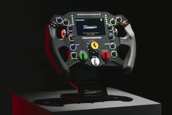 Thrustmaster lança volante 1:1 Ferrari 499P para sim racing em edição limitada