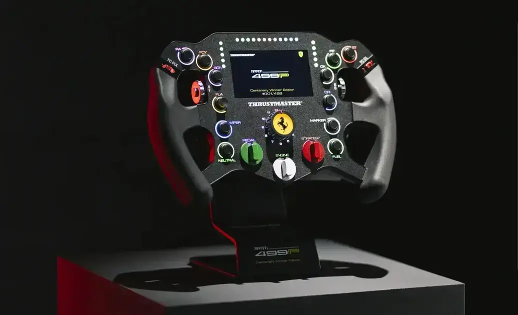 Thrustmaster lança volante 1:1 Ferrari 499P para sim racing em edição limitada 1 Thrustmaster lança volante 1:1 Ferrari 499P para sim racing em edição limitada