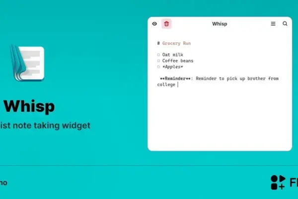 Whisp chega ao Linux com notas minimalistas e novos recursos