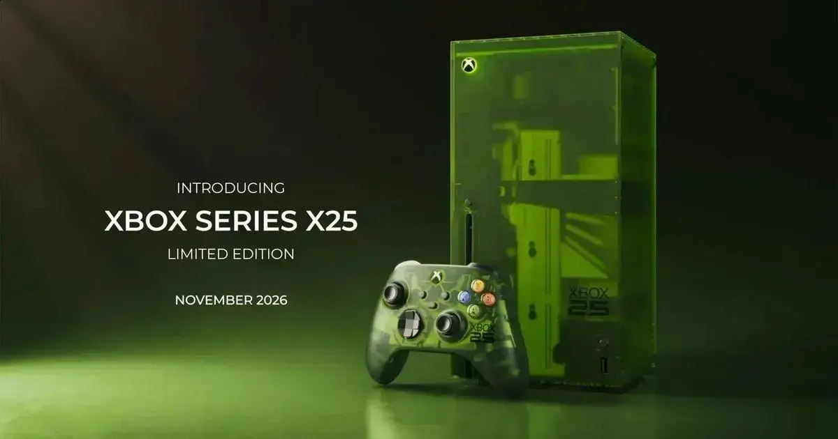 Xbox Series X25: Edição Limitada em Verde Translúcido celebra 25 anos