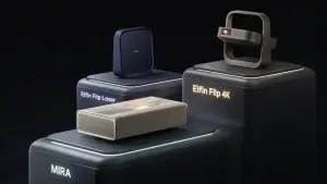 XGIMI lança projetores laser Elfin Flip e MIRA com Google TV e preço salgado