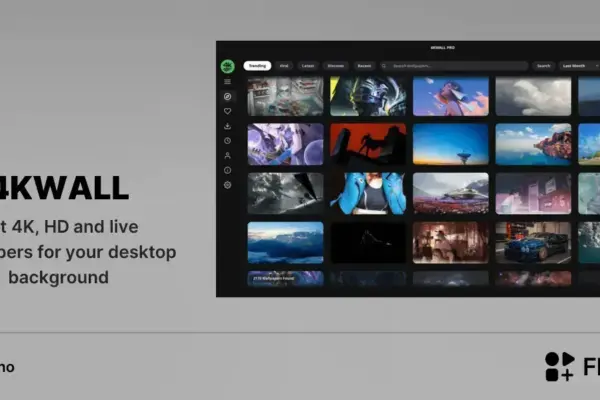 4KWALL chega ao Linux para trocar papéis de parede em um clique
