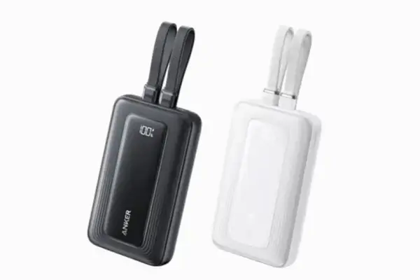 Anker revela novo power bank 20.000mAh com segurança aprimorada e cabos embutidos
