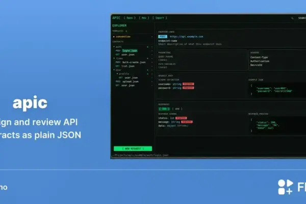 apic chega ao Linux com editor visual para contratos de API em JSON