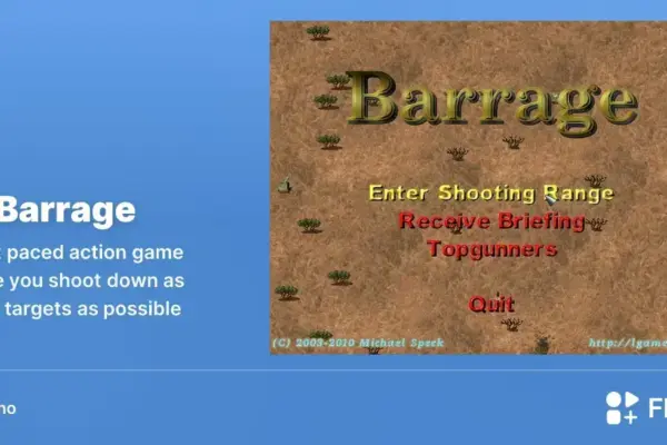 Barrage chega ao Linux no Flathub com ação frenética e rápida