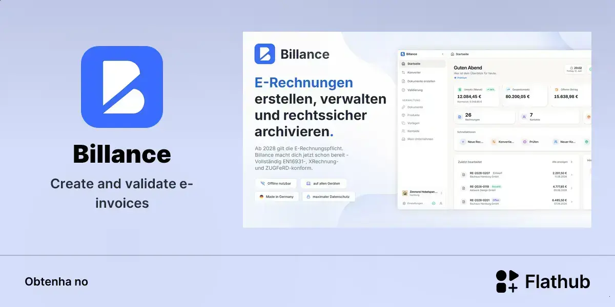 Billance chega ao Linux: app de e-invoice promete simplificar tudo 1 Billance chega ao Linux: app de e-invoice promete simplificar tudo