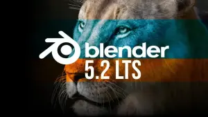 Blender 5.2 LTS traz física por nós e bibliotecas de assets online