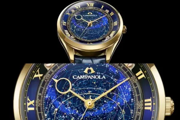 Campanola lança relógio exclusivo com dial rotativo de 452 estrelas