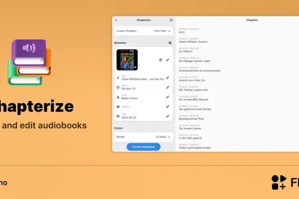 Chapterize chega ao Linux para criar audiolivros M4B com capítulos
