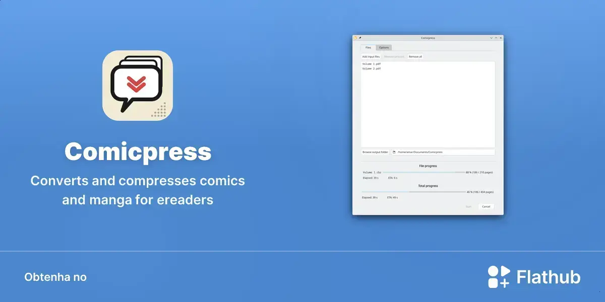 Comicpress chega ao Linux para compactar HQs e mangás com qualidade 1 Comicpress chega ao Linux para compactar HQs e mangás com qualidade