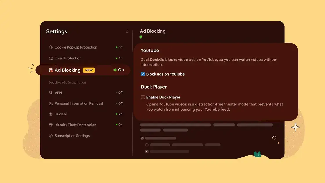 DuckDuckGo lança bloqueio de anúncios para vídeos no YouTube em seu navegador