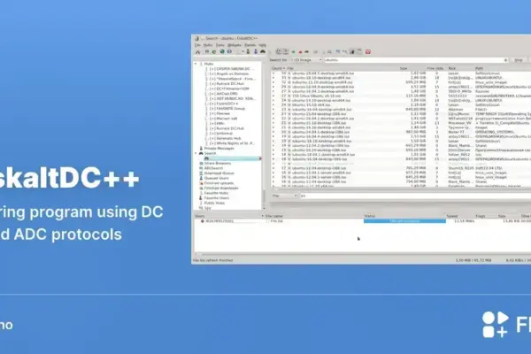 EiskaltDC++ chega ao Linux via Flathub com suporte a DC e ADC