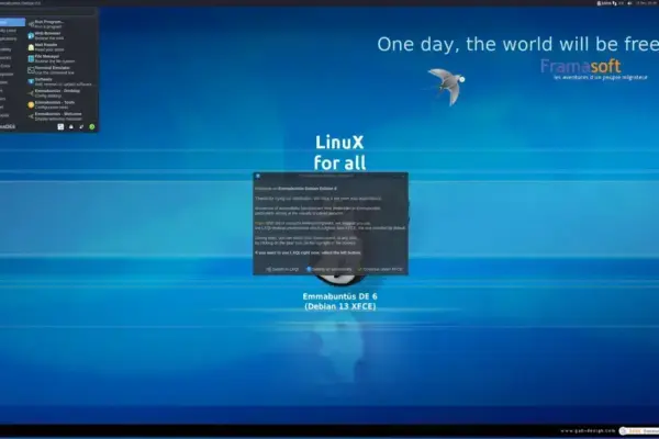 Emmabuntüs DE6-1.02 chega com foco em acessibilidade no Debian 13